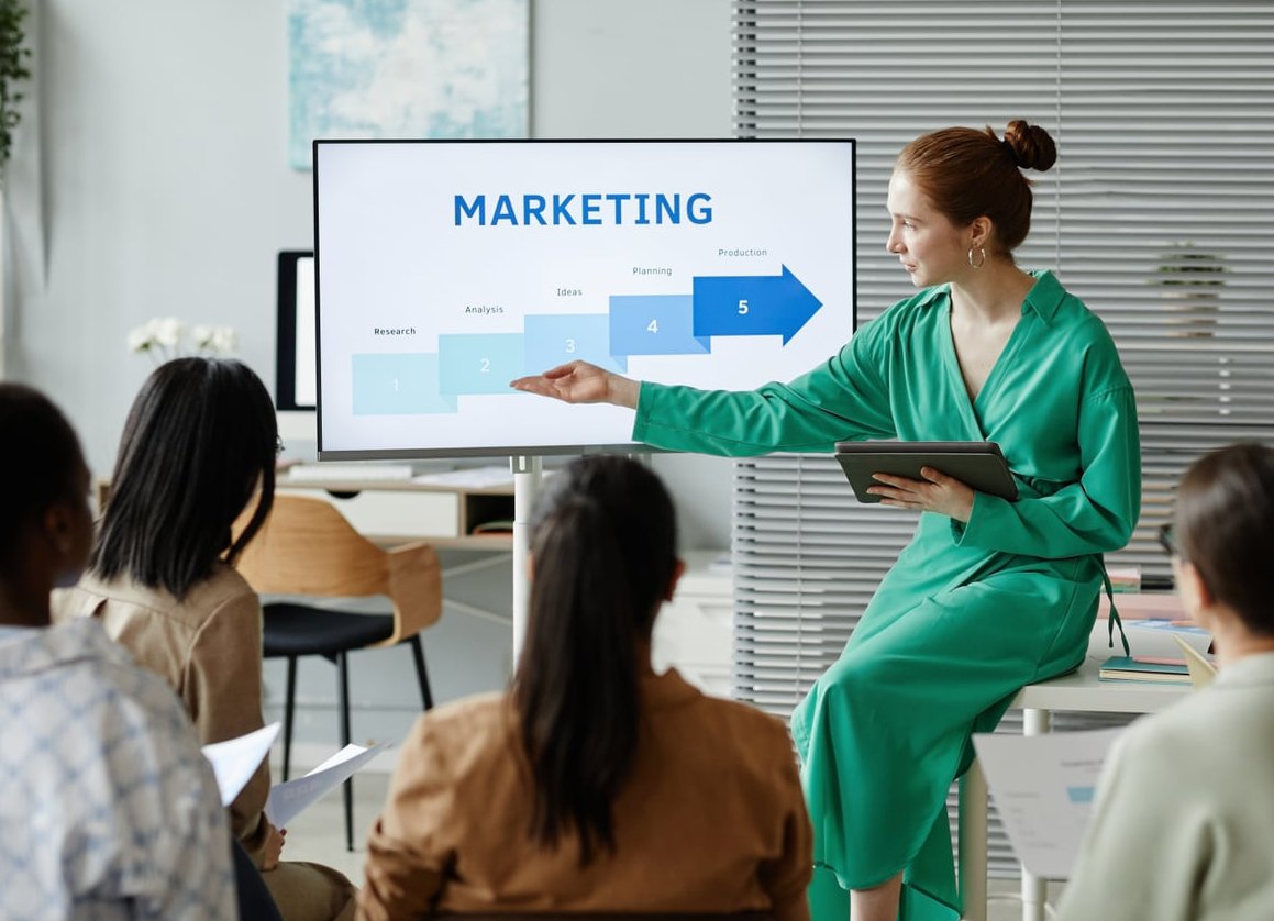 marketing agency office team
