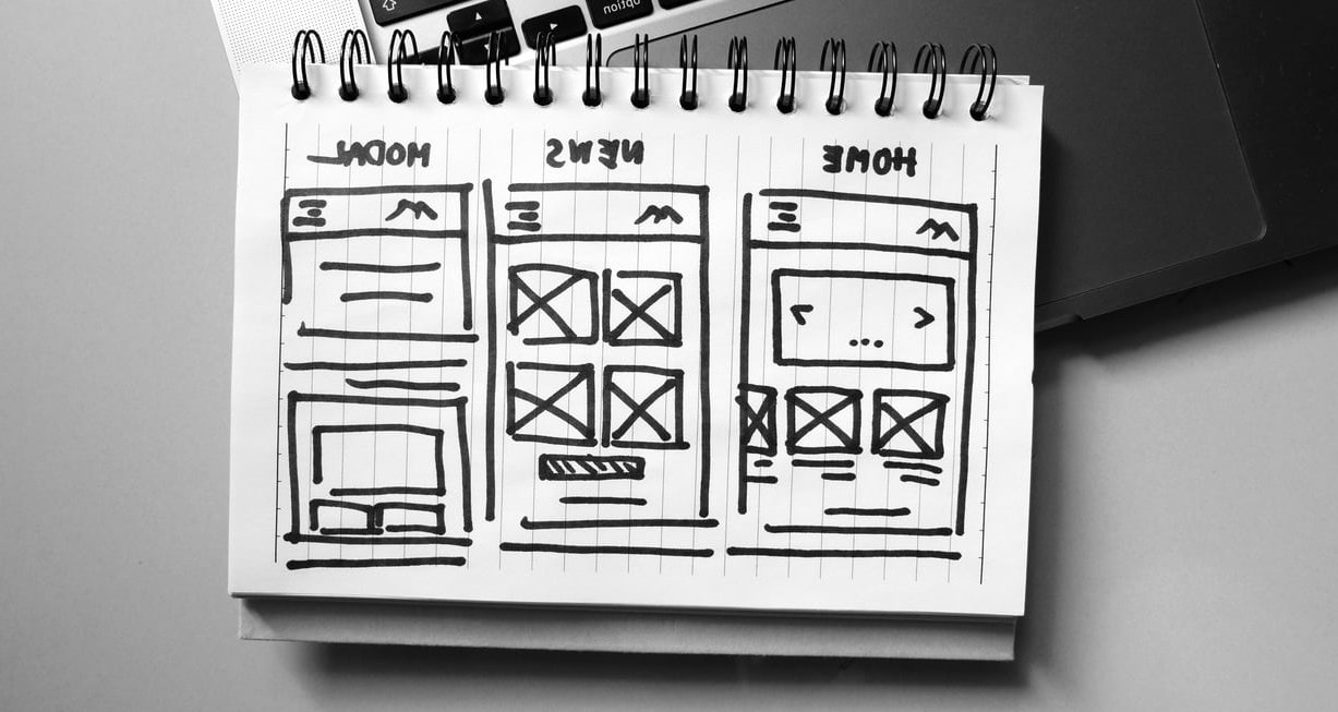 wireframe and website design